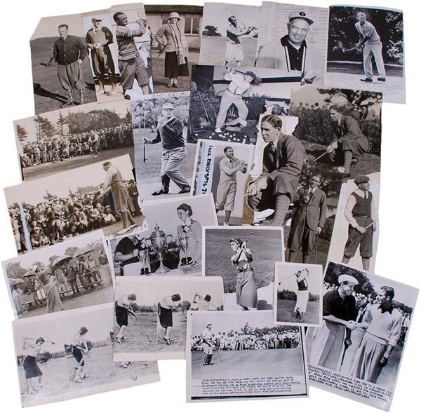 - 1920's to 1970's Large Golf Wire Photograph Collection (300+)