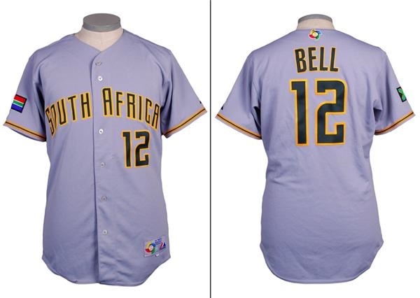 - Paul Bell South Africa World Baseball Classic Game Used Jersey