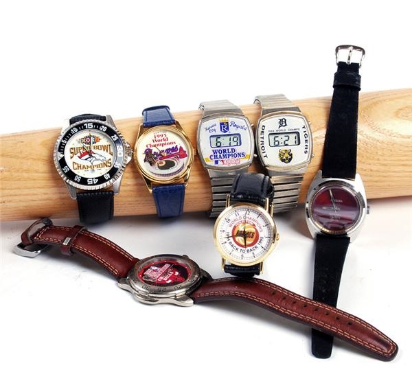 Ernie Davis - Baseball, Football and Basketball Championship Wrist Watches (6)