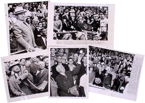 Baseball Photographs - President Harry Truman Throws Out 1st Ball Baseball Photos (5)