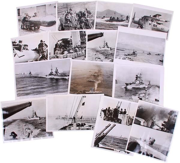 Collection of News Service Photographs of WWII Ships and Submarines (48)