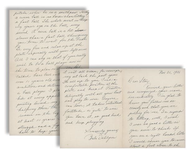 - Babe Dahlgren Signed Handwritten Letter