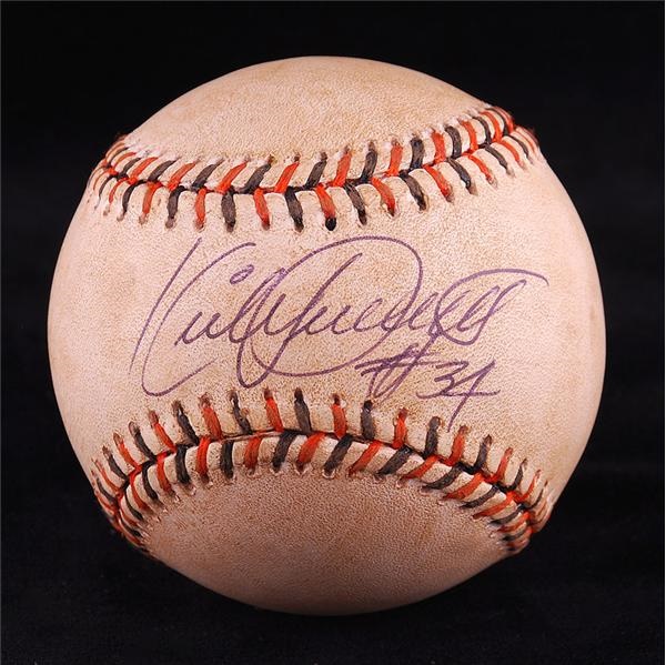 - 1993 Kirby Puckett Signed All Star Game Used Baseball Umpire LOA