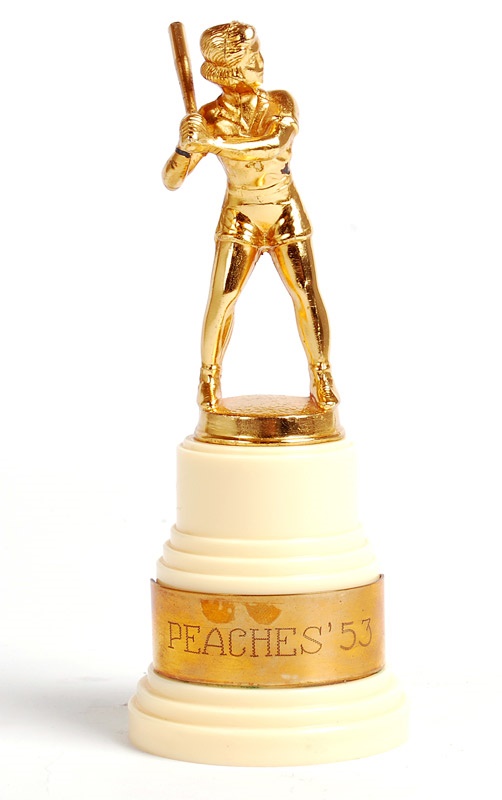 Ernie Davis - Rockford Peaches AAGPBL Baseball Trophy (1953)