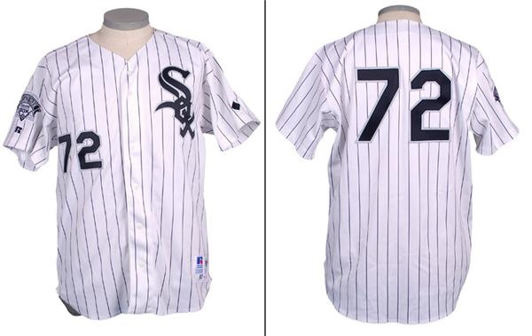 Baseball Equipment - 1992 Carlton Fisk Game Used Chicago White Sox Baseball Jersey