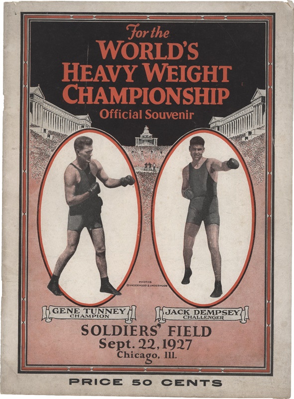 - Gene Tunney vs Jack Dempsey Boxing Program (1927)