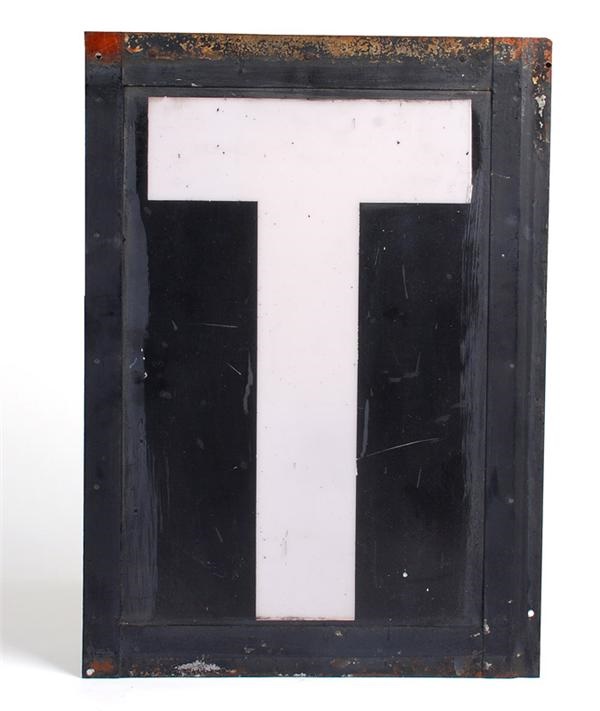 - Vintage Yankee Stadium Scoreboard Letter