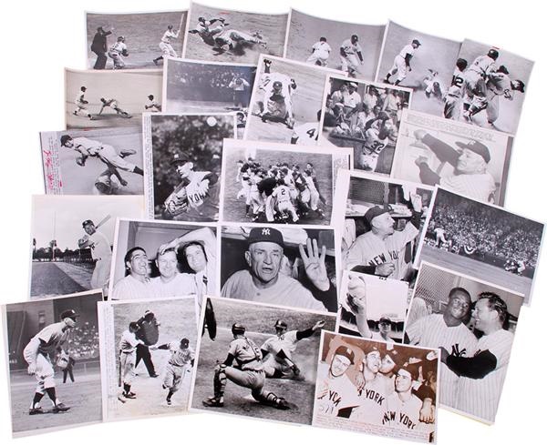Cleveland Press Photo Collection - 1950's-1970's New York Yankees Baseball Photos (150+)
