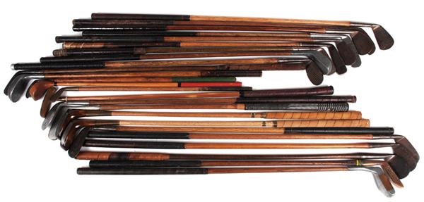 Golf - Vintage & Modern Wood Shaft Golf Club Collection (25)