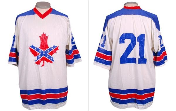 Hockey Equipment - 1975-76 Jamie Bateman Roanoke Valley Rebels SHL Game Worn Jersey