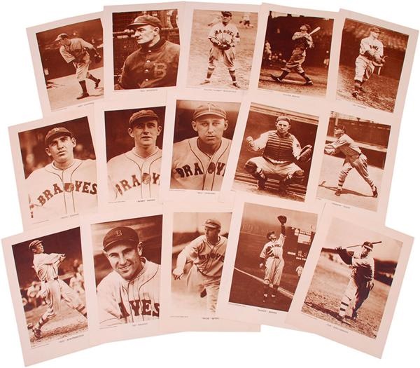 Ernie Davis - 1932 Crowell Studios Boston Braves Picture Pack (15)