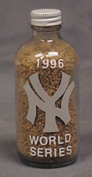 NY Yankees, Giants & Mets - 1996 Yankee Stadium World Series Infield Dirt