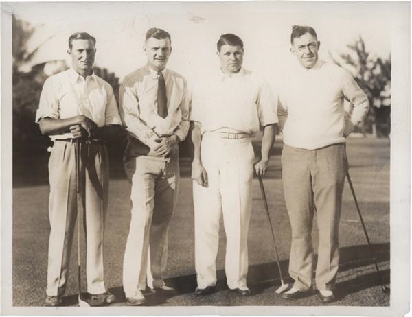 - Francis Ouimet, Jimmie Foxx, Max Carey, Paul Waner Golf Photo (1934)