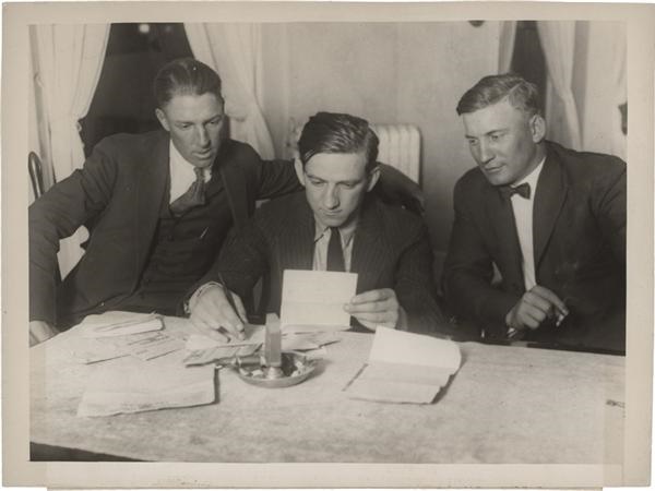 Baseball Photographs - Swede Risberg and Hap Felsch Black Sox Scandal Photo (1922)