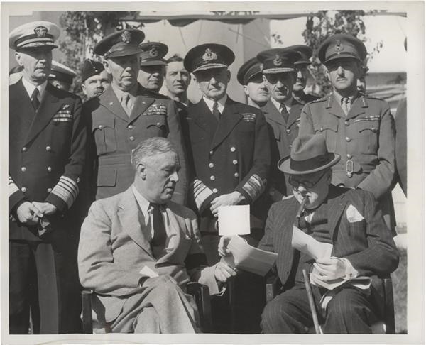 Rock And Pop Culture - High Quality FDR with Winston Churchill News Service Photographs (4)