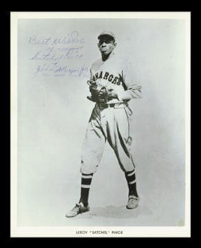 Baseball Memorabilia - Satchel Paige Signed Photograph (8x10")