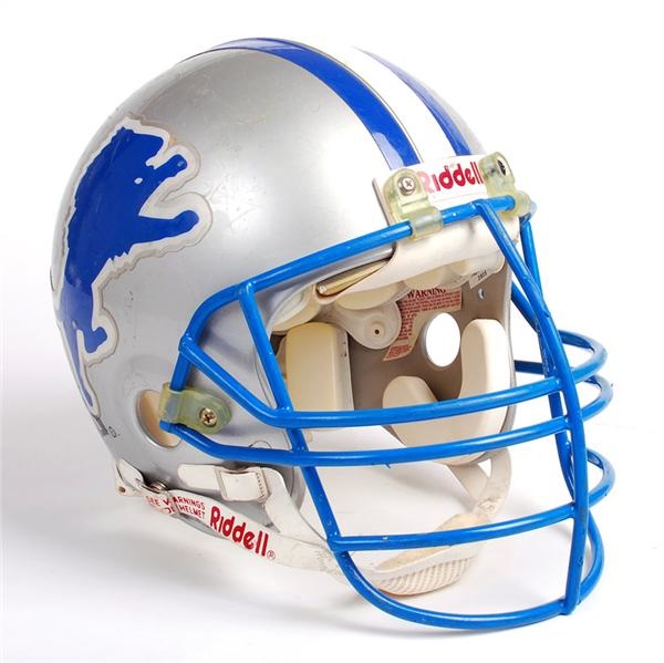 - Early 1990's Detroit Lions Game Worn Football Helmet