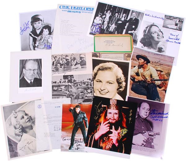 - Historical and Celebrity Signed Ephemera Collection (30+)