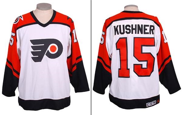 Hockey Equipment - 1991-92 Dale Kushner Philadelphia Flyers Game Worn Jersey