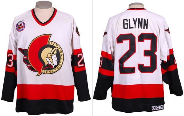 Hockey Equipment - 1992-93 Chris Luongo / Brian Glynn Ottawa Senators Game Worn Jersey