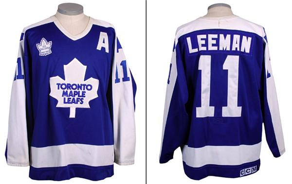Hockey Equipment - 1990-91 Gary Leeman Toronto Maple Leafs Game Worn Jersey