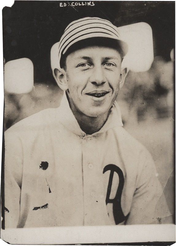 Baseball Photographs - Eddie Collins by George Grantham Bain (1910)