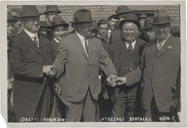 - Brooklyn Baseball Owners Photograph with Ebbets and Robinson (1916)