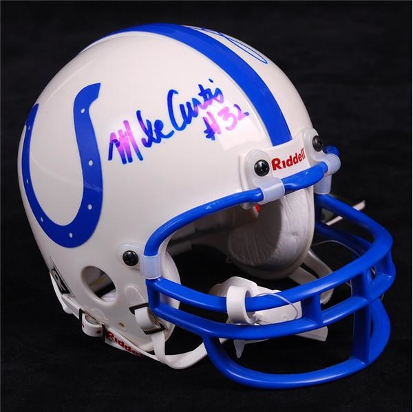 Football - Johnny Unitas Signed Baltimore Colts Mini Helmet