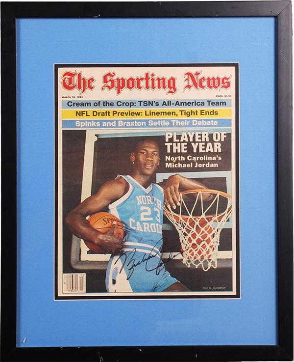 - Micheal Jordan Signed Sporting News Magazine from 1983