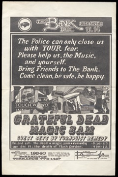 Grateful Dead - 1968 Grateful Dead Concert Handbill (5.5x8.5")