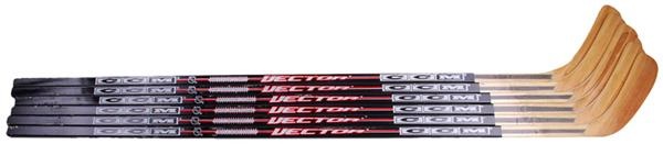 Hockey Equipment - Mario Lemieux CCM Game Issued Sticks (6)