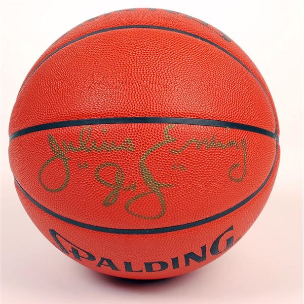 - Julius Erving Signed Official NBA Basketball