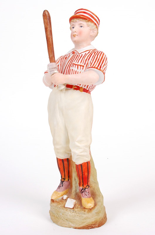 - 19th Century Heubach Large Baseball figurine