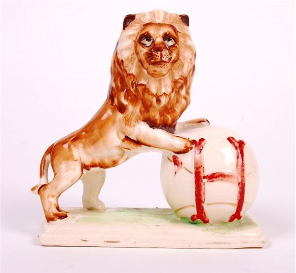 - 1940s &quot;Club Habana&quot; Lions Cuban Porcelain Baseball Figurine