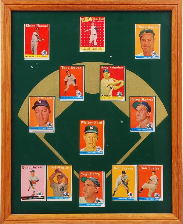 - New York Yankee (1958) Baseball Card Display