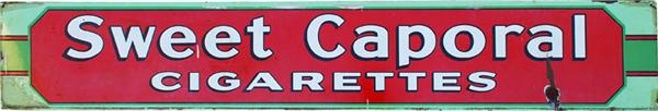 - Sweet Caporal Porcelain Store Sign