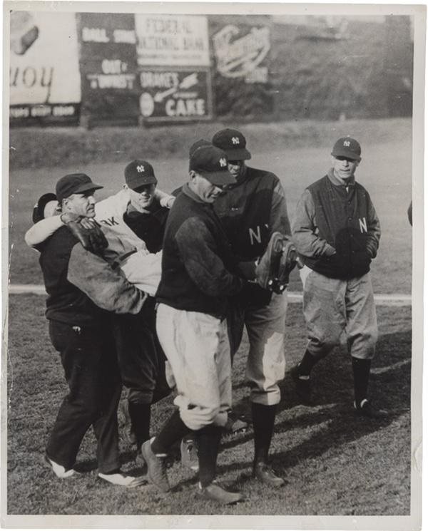 - Babe Ruth Gets Carried Off of the Field (1931)