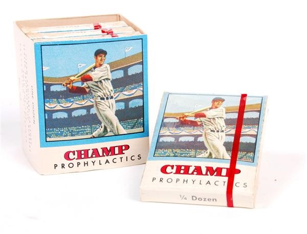 - Ted Williams Champ Prophylactics Unopened Packs (4)