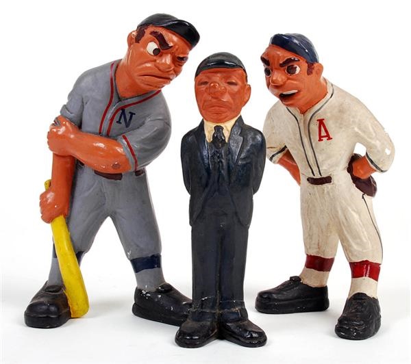 Ernie Davis - 1941 Rittgers Baseball Statue Set (3)