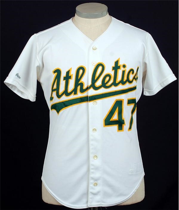 - 1987 Joaquin Andujar Oakland A's Game Used Home Jersey