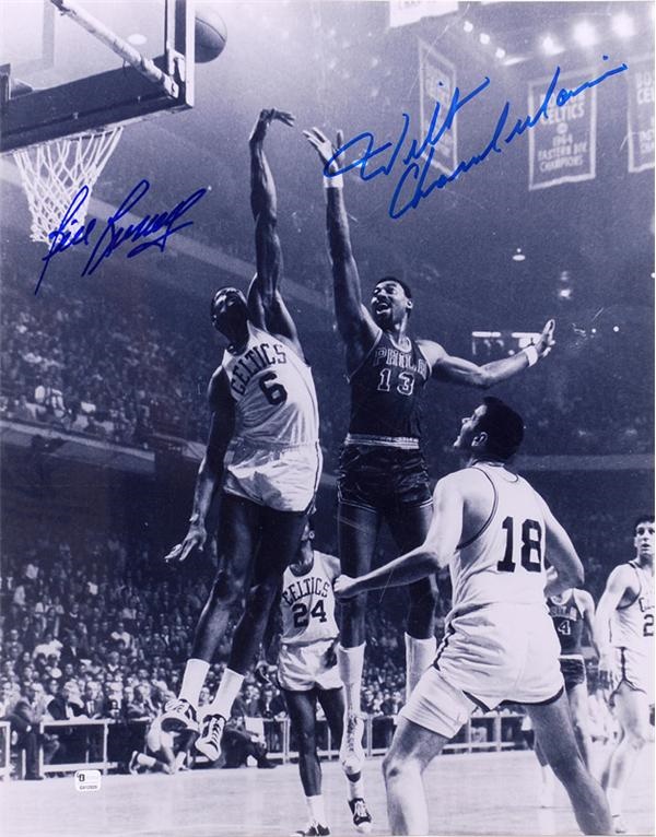 - Bill Russell and Wilt Chamberlain Signed 16 x 20 Photo