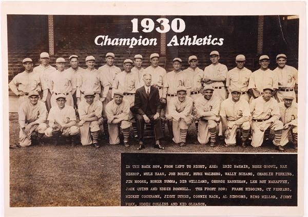 - 1930 Philadelphia Athletics Panoramic Team Photo