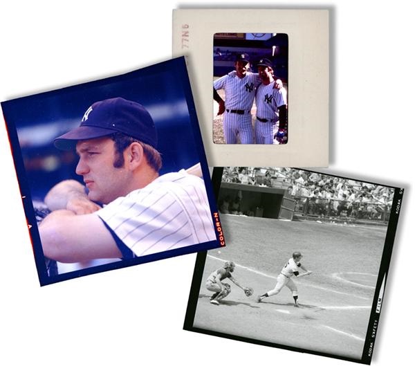 Michael Grossbardt Photography - Better Thurman Munson Negatives and Slide Including 1st Major League Game (3)