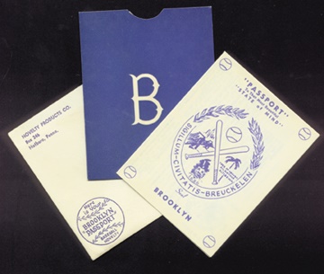 1955 World Champion Brooklyn Dodgers Passport