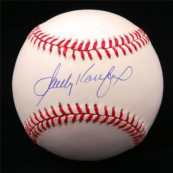 - Sandy Koufax Single Signed Baseball