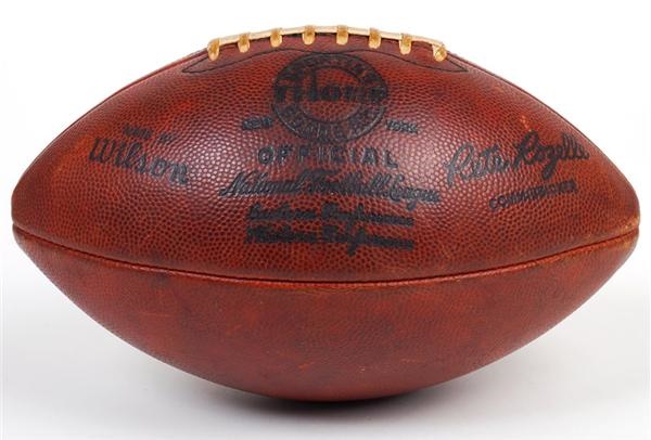 - Wilson Pete Rozelle &quot;The Duke&quot; Game Used Football