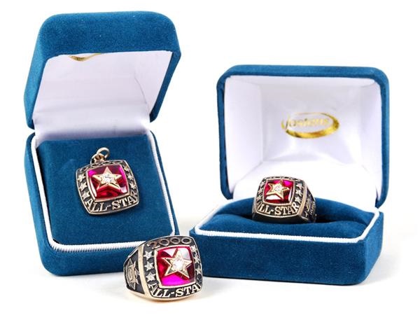 - 2000 Baseball All Star Rings (2) and Pendant by Jostens