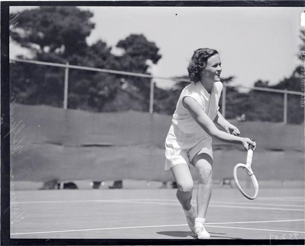 - 1930's-40's Tennis Original Negatives with the Two Helens (125+)