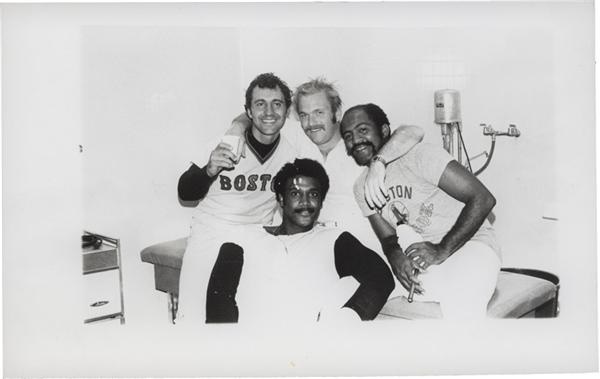Baseball Photographs - Lots - 1975 Boston Red Sox Playoff Photos w/ Celebration (11)