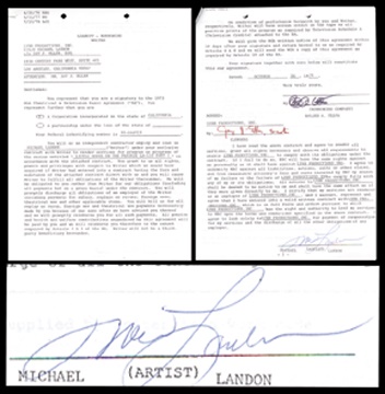 Michael Landon Little House On The Prairie Signed Contracts (11)